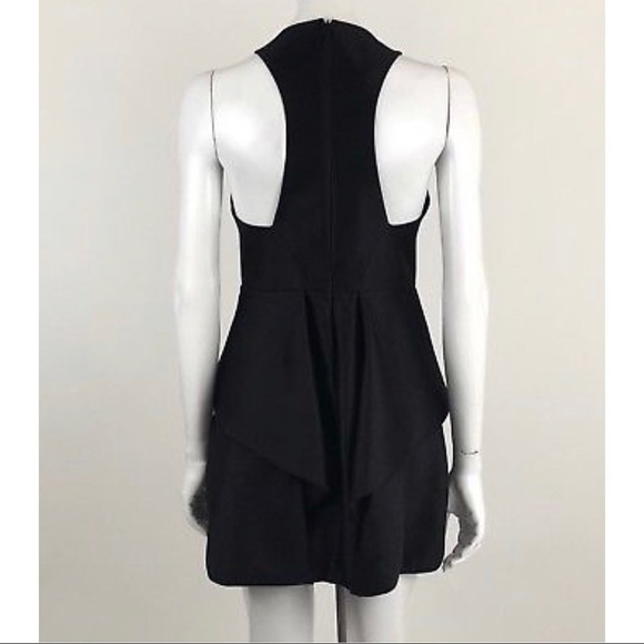 Tibi Size 4 Sigfried Black Satin Beaded Dress - Picture 5 of 7